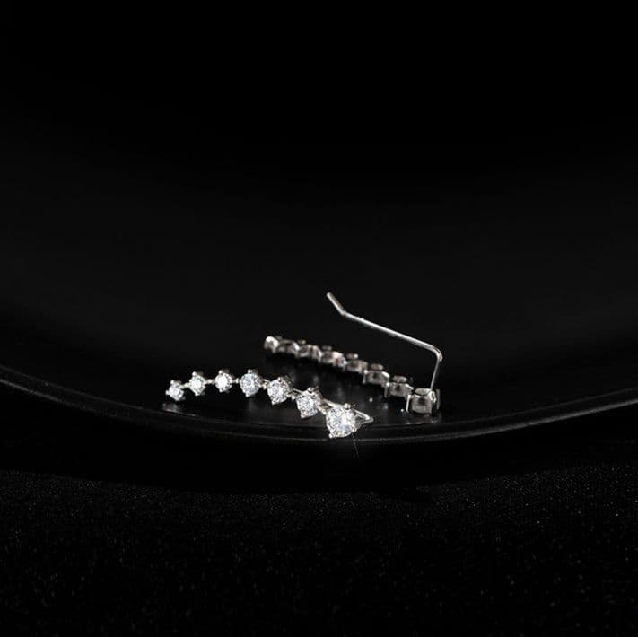 シルバーアクセサリー 星の小道 イヤークライマー