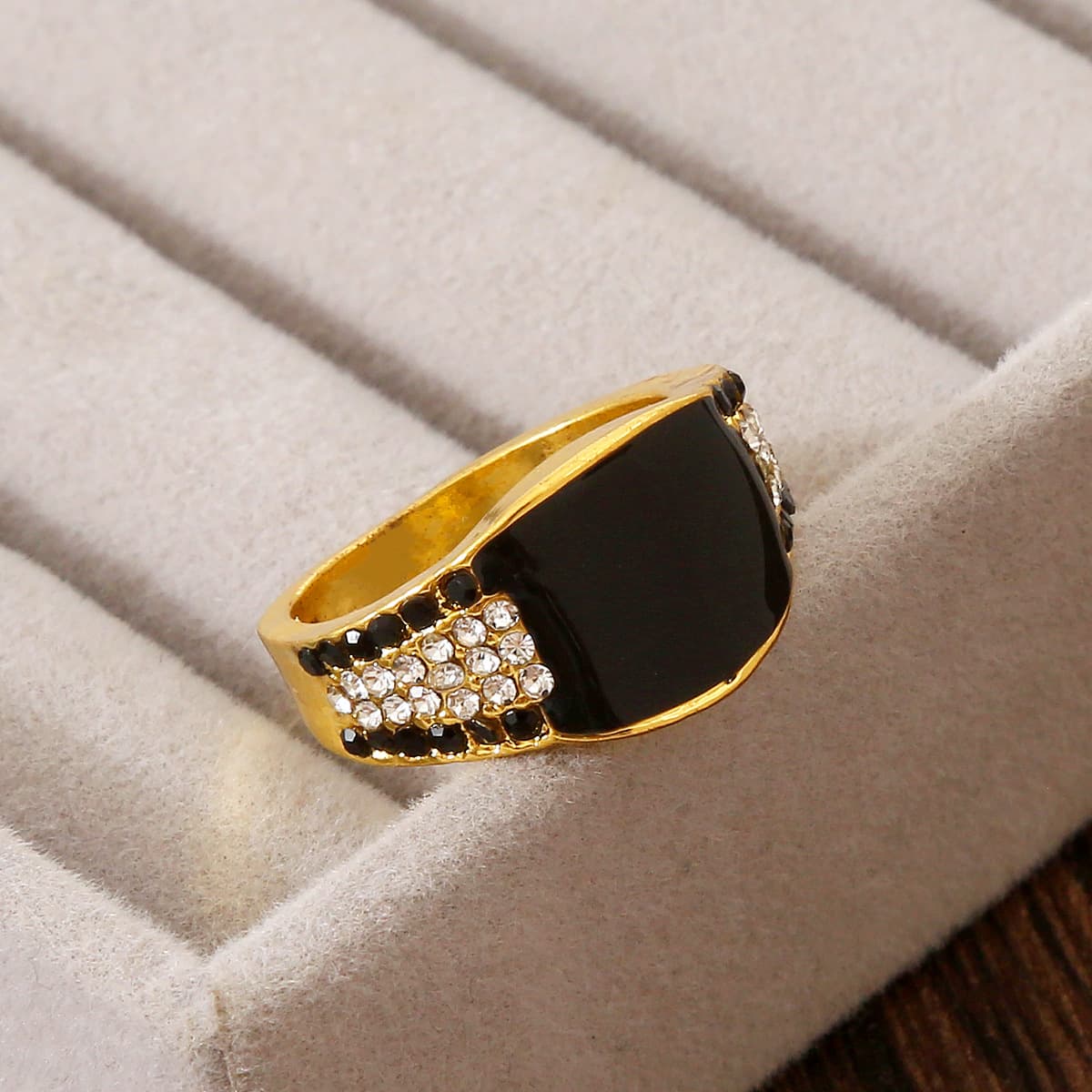 シルバーアクセサリー キュービック装飾 シンプルクール リング
