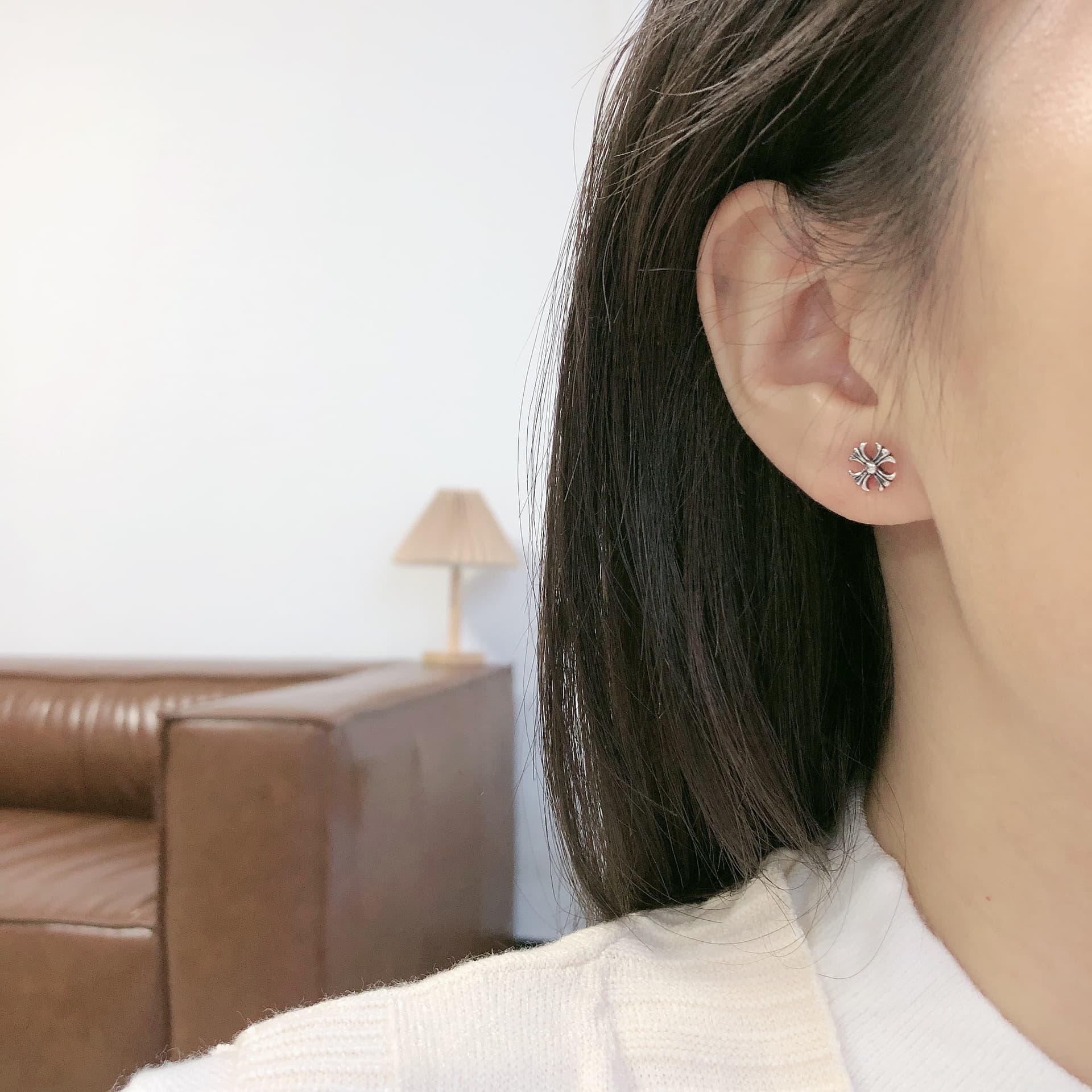 シルバーアクセサリー 百合の紋章シリーズ ピアス