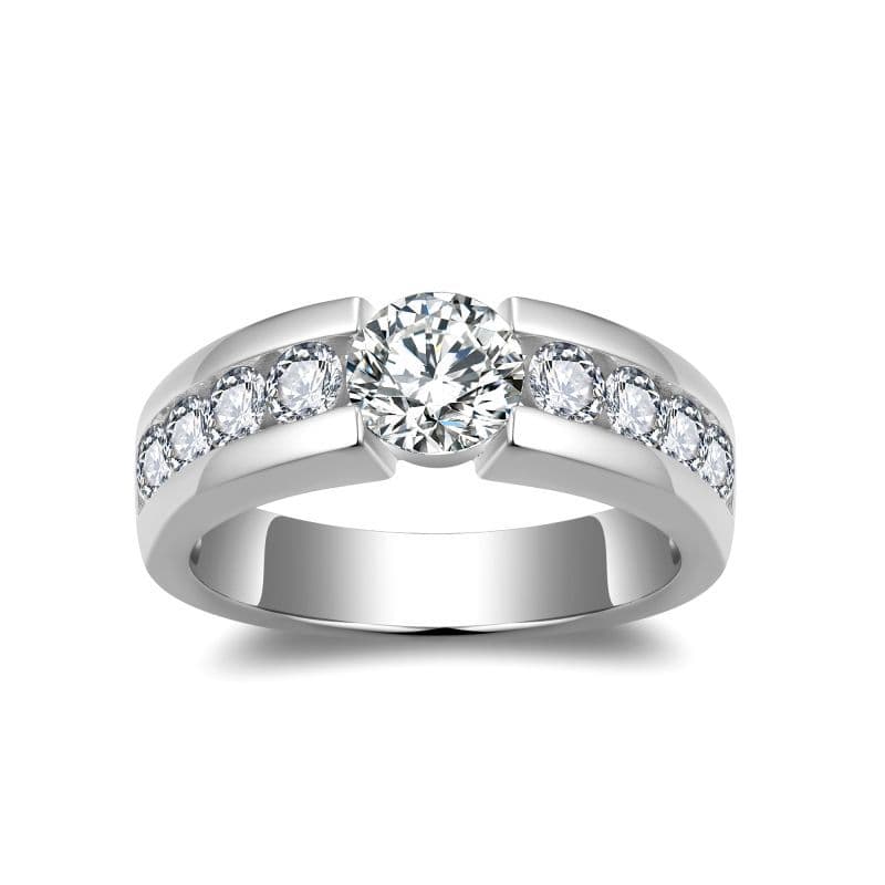 シルバーアクセサリー 煌めきダイヤモンドの婚約指輪