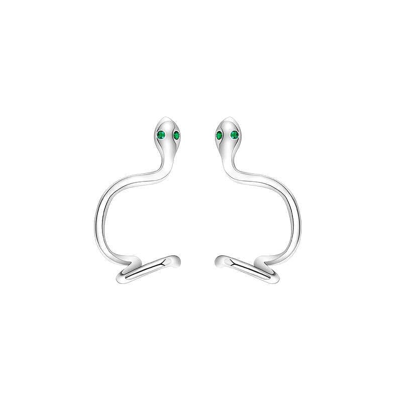 シルバーアクセサリー うねる蛇のゆらぎピアス
