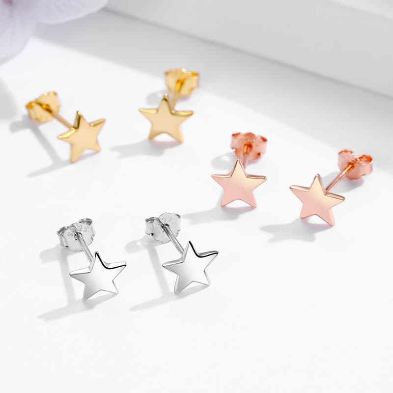シルバーアクセサリー 星空のしずく スタッドピアス