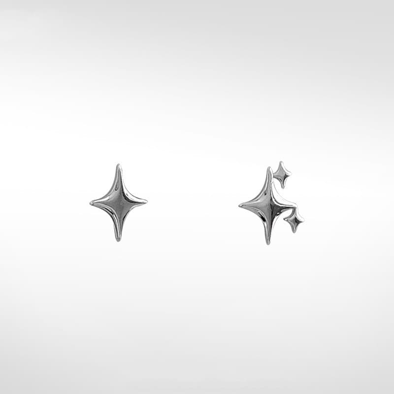 シルバーアクセサリー 煌めき星空ピアス