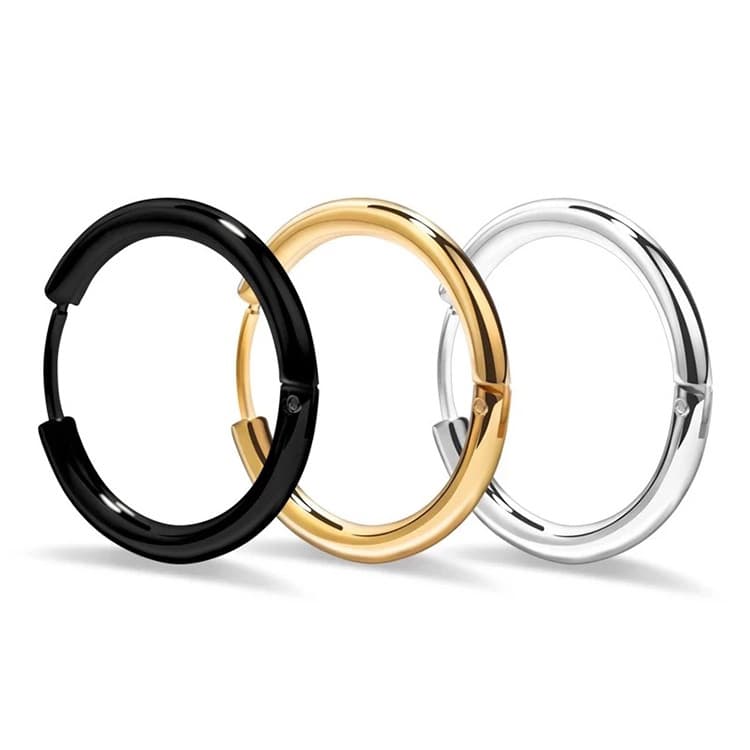 シルバーアクセサリー クラシカルマリンフープピアス