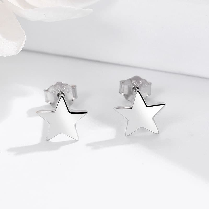 シルバーアクセサリー 星空のしずく スタッドピアス