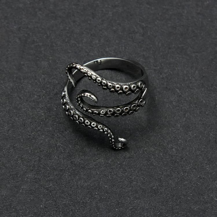 シルバーアクセサリー 深海の触手リング