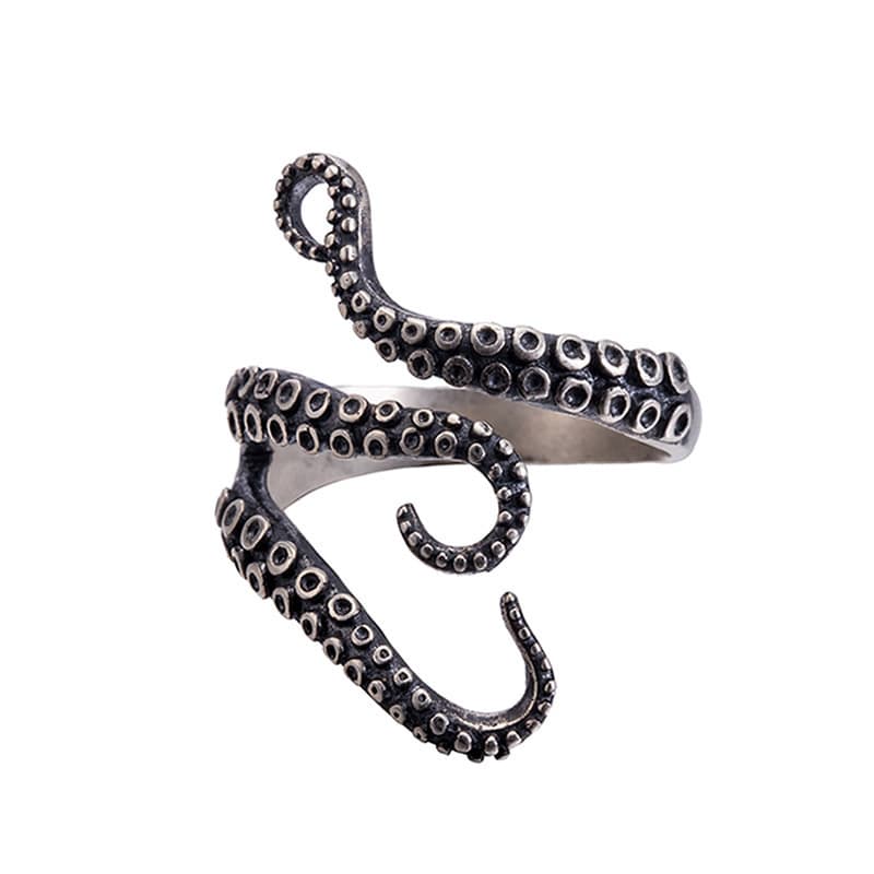 シルバーアクセサリー 深海の触手リング
