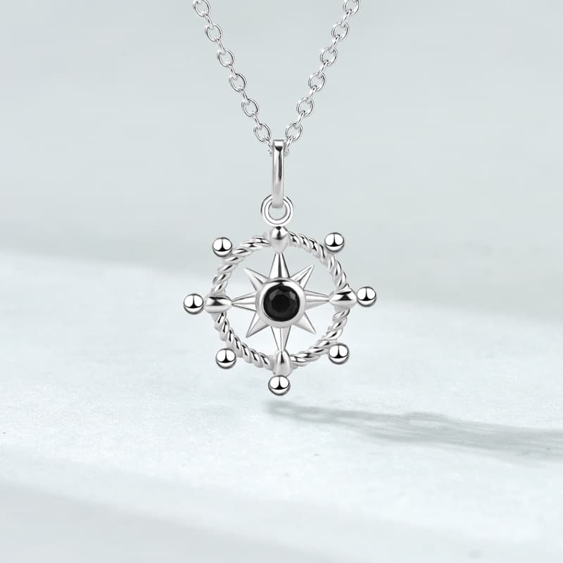 シルバーアクセサリー マリン碇モチーフネックレス