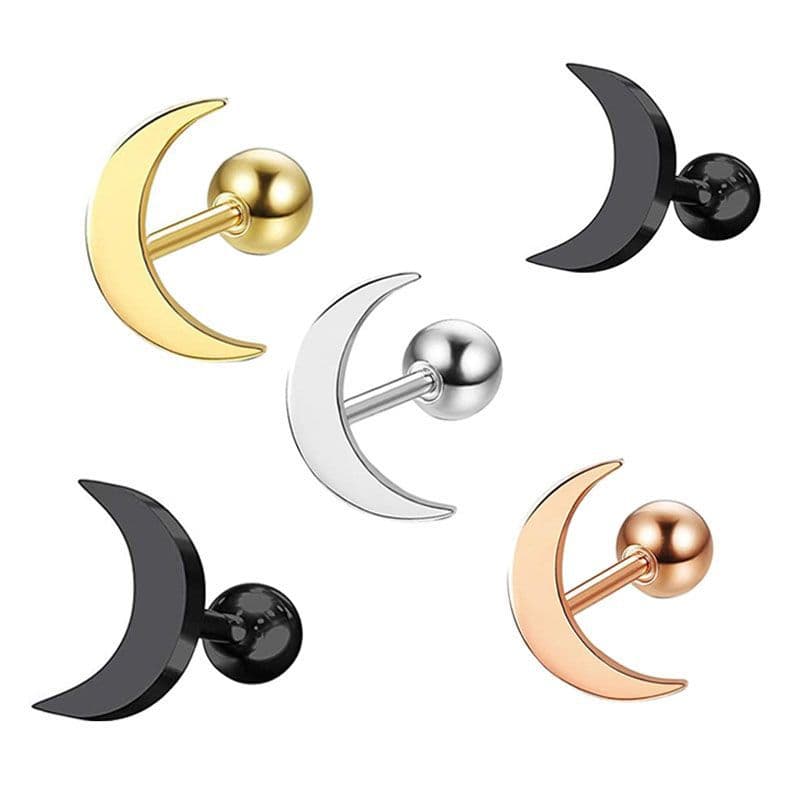 シルバーアクセサリー 月の輝き 三日月モチーフピアス