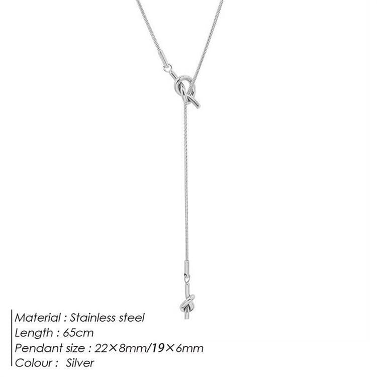 シルバーアクセサリー 洗練された大人のシンプル鎖骨ネックレス