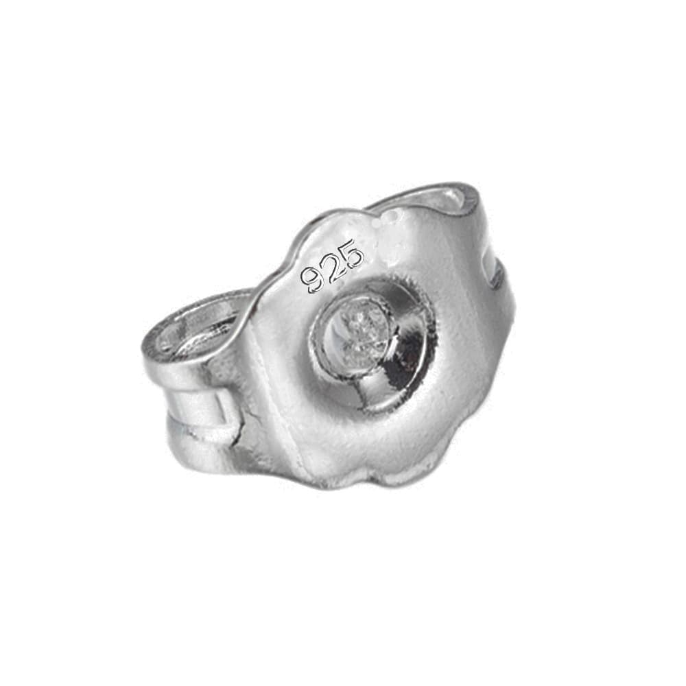 シルバーアクセサリー 極小華やか留め具ピアス
