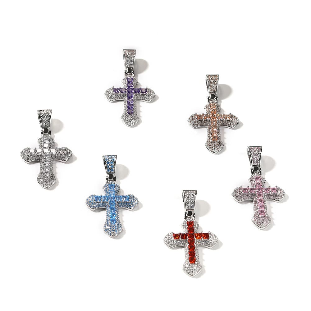 シルバーアクセサリー クロスモチーフペンダント