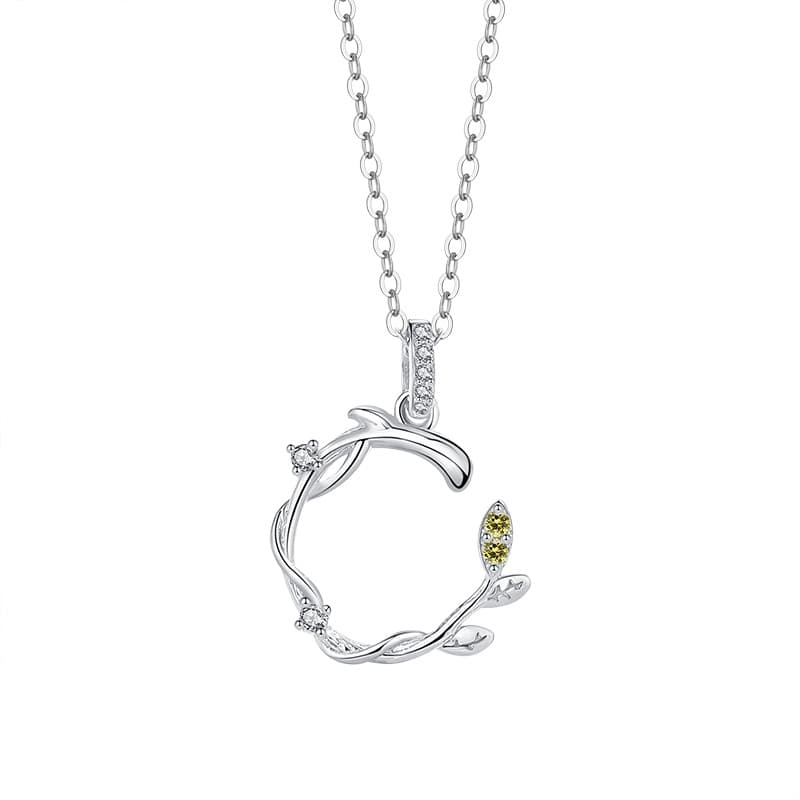 シルバーアクセサリー 葉巻きリースのペンダント