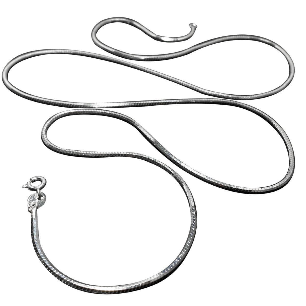 シルバーアクセサリー シンプル美麗 蛇骨細身ネックレス
