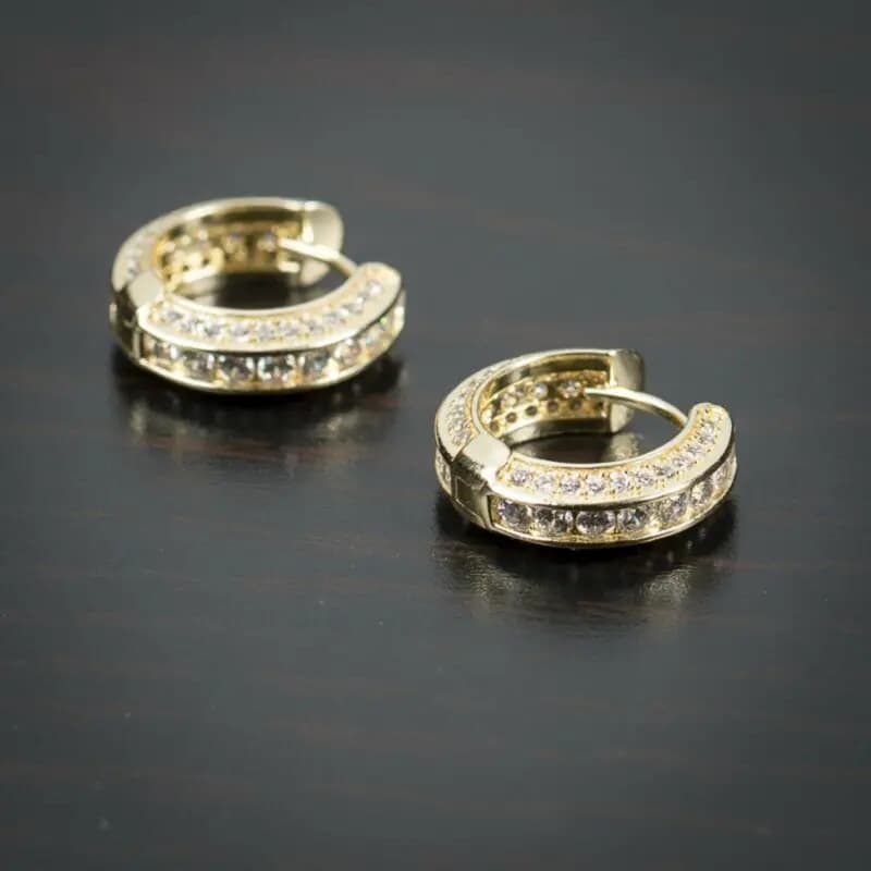 シルバーアクセサリー きらめきフープピアス