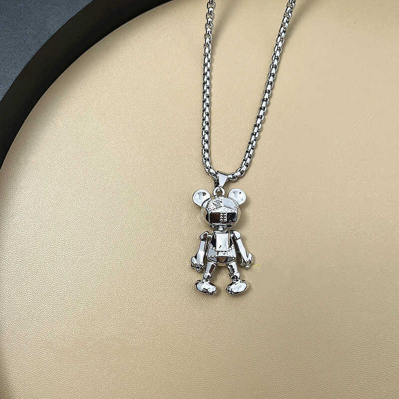 シルバーアクセサリー 遊園地ネズミキャラクター モチーフ ペンダント