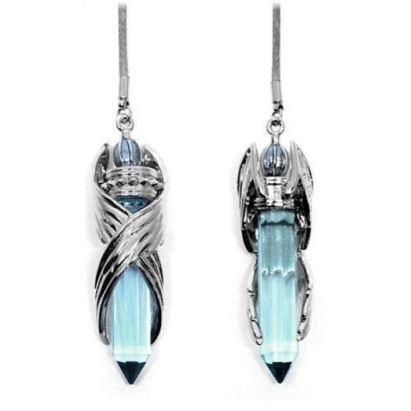 シルバーアクセサリー 神秘の結晶剣ペンダント