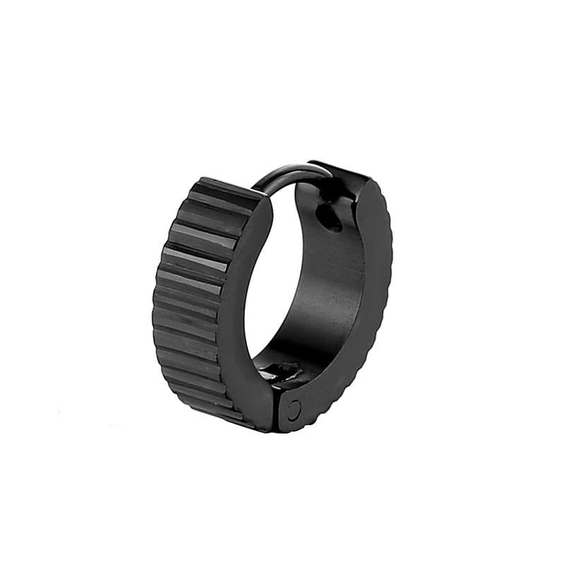 シルバーアクセサリー クールメカニック ギアフープピアス